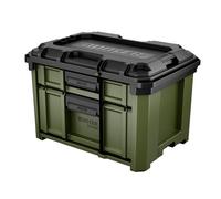 BUNKER Load-Up 2 Drawer Stacking Tool Box 570mm - Heavy-Duty Impact-Resistant Storage, Ball Bearing Drawers, Auto-Lock, Modular Tool System