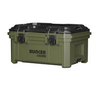 BUNKER Load-Up Stacking Tool Box with Carry Handle - 230mm - Middle Modular Lockable Storage Case with Lift-Out Tray - IP65 Waterproof - Heavy-Duty Interlocking Stackable Tool Case System