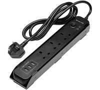 Bunker Magnetic 6 Socket Power Strip USB and AC