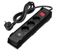 BUNKER Magnetic EU Electric Power Strip 3 x AC sockets 2 x USB/2.1A ports 31712