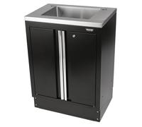 BUNKER Modular Floor Cabinet with Sink, 2 Door, 680mm