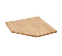 BUNKER Modular Hardwood Worktop for Corner Cabinet, 865mm