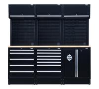 BUNKER Modular Storage Combo with Hardwood Worktop (14 Piece)