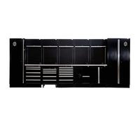 BUNKER Modular Storage Combo with Sink and Stainless Steel Worktop (25 Piece)