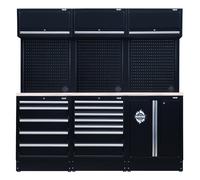 BUNKER Modular Storage Combo with Stainless Steel Worktop (14 Piece)