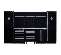 BUNKER Modular Storage Combo with Stainless Steel Worktop (16 Piece)