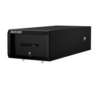 BUNKER S1 Heavy-Duty Sliding Tool Drawer - Lockable Durable Van Vault Storage Box with Fixing Points, Steel Construction, Compatible AirTag Holder - Sold Secure & Secured by Design Certified - Black