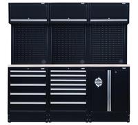 Draper Bunker Modular Storage Combo With Stainless Steel Worktop (14 Piece) 04415