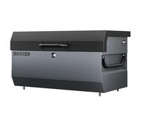 BUNKER T1 Heavy-Duty Van Storage Tool Box - Lockable with Gas Strut Lid, Hidden GPS Tracker Holder, Secure Fixings - Sold Secure & Secured by Design Certified - On-Site or Vehicle Use - Grey