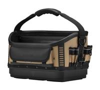 BUNKER x Velocity Open Tote Tool Bag, 25 Pockets, 900D Nylon, Rigid Base, StrapX