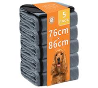 Bunlitent Washable Pee Pads 5 Pack, 76x86 cm, Reusable Puppy Pads for Dogs, Puppy Pad Washable with Quick Dry, Anti-Slip Dog Pee Pad, Whelping Mat, Dog Carpet