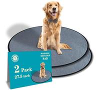 Bunlitent Washable Pee Pads for Dog - 2 Pack, 27.5 Inch Round, Reusable Puppy Pads with Quick Dry, Anti-Slip for Dogs, Cats & Whelping