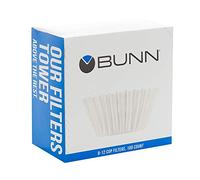 Bunn 8/12-Cup Coffee Filters, 100/Pack (2-Pack), Number 6, Paper, Fits BUNN Coffee Makers, Flat-bottomed Makers