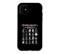 Bunnies Around The World Rabbit Breeds Chart Pet Animal Case for iPhone 11
