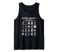 Bunnies Around The World Rabbit Breeds Chart Pet Animal Tank Top