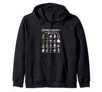 Bunnies Around The World Rabbit Breeds Chart Pet Animal Zip Hoodie
