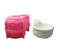 Bunnies Basket Silicone Molds Epoxy Resin for Making Soap Candy Fondant Planter Pen Holder Making