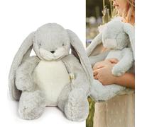 BUNNIES BY THE BAY Grey Bunny soft toy from Little Nibble Grey Bunny Teddy | Cuddly Toy with Super Soft Fur | 30cm Tall | Baby Safe | the Perfect First Baby Gift