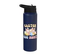 Bunnies Easter Egg Hunt - Bunny Easter Design for Boys Girls Stainless Steel Insulated Water Bottle