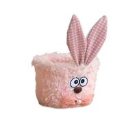 Bunnies Easters Buckets With Long Plush Ear Easters Eggs Baskets Party Decors Candy Bowl Basket Bunnies Buckets With Long Plush Ear