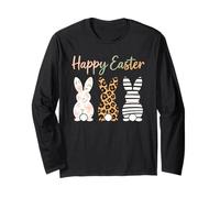 Bunnies Happy Easter Day Egg Rabbit Bunny Family Celebration Long Sleeve T-Shirt