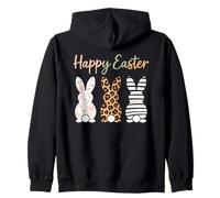 Bunnies Happy Easter Day Egg Rabbit Bunny Family Celebration Zip Hoodie