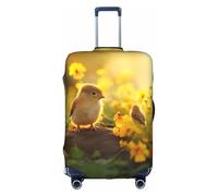 Bunnies Luggage Cover Elastic Washable Stretch Suitcase Protector Scratch Resistant Travel Cover White Large White Large, White, L