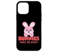 Bunnies Make Me Happy Easter Rabbit Cute Bunny Case for iPhone 12 mini