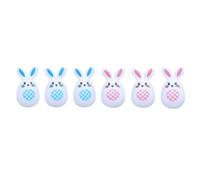 Bunnies Shape Eggs Fillable, Novelty Empty Easter Themed Characters for Hunt, Basket Stuffers Shaped