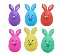 Bunnies Shape Eggs Fillable, Novelty Empty Easter Themed Characters for Hunt, Basket Stuffers Shaped