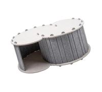Bunnies Tunnel Indoor Cats Hideaways Kittens Play Tube Pet Tunnel Felted Bed For Easy Storage Gray Indoor Hideaways