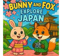 Bunny and Fox Explore Japan - A Wholesome Coloring Adventure: 50 Unique Scenes of Bunny and Fox Exploring Japanese Culture, Nature, and Festivals! (Bunny and Fox Explore the World)