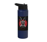 Bunny Anime Goth Scary Men Women Creepy Gothic Anime Rabbit Stainless Steel Insulated Water Bottle
