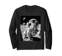 Bunny Astronaut Selfie On The Moon Funny Bunnies Lover Long Sleeve T-Shirt