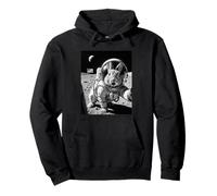 Bunny Astronaut Selfie On The Moon Funny Bunnies Lover Pullover Hoodie