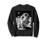 Bunny Astronaut Selfie On The Moon Funny Bunnies Lover Sweatshirt
