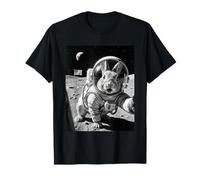 Bunny Astronaut Selfie On The Moon Funny Bunnies Lover T-Shirt