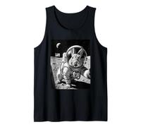 Bunny Astronaut Selfie On The Moon Funny Bunnies Lover Tank Top