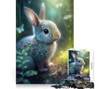Bunny at The Forest Jigsaw Puzzles for Adults 1000 Piece Sharp Memory Quiet Recreation Neat Edges Birthday Present (38x26cm)