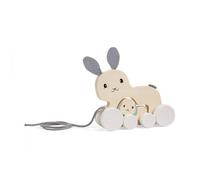 Bunny & Baby Pull Along Toy Bigjigs Toys Natural One Size