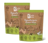 Bunny Bistro Hypoallergenic Rabbit Food Pellets 5kg | Premium, Cold Pressed Nuggets for Adult Indoor & Outdoor Rabbits, 100% Natural, No Added Sugar or Salt
