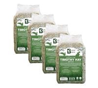 Bunny Bistro Premium Super Soft Timothy Hay 2nd Cut 4kg | Natural UK Grown Feeding Hay for Rabbits, Guinea Pigs & Small Animals, High in Fibre, Dental Care, Dust Extracted, Eco-friendly