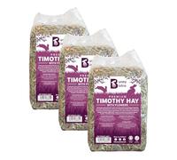 Bunny Bistro Premium Timothy Hay 1st Cut with Flowers 3kg | Natural UK Grown Hay for Rabbits, Guinea Pigs & Small Pets, High in Fibre, Dental Care, Dust Extracted, Grown in Yorkshire