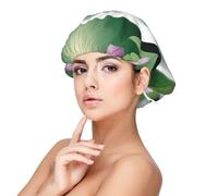 Bunny Bliss Satin Sleep Cap for Adults - Hair Protection and Comfort Black, Black, One size