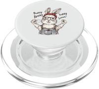 Bunny Brains Bunny Brawn Funny Rabbit Smart Strong PopSockets PopGrip for MagSafe