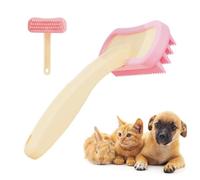 Bunny Brush Soft Shedding Silicone Cleaning Comb | Silicone Cat Brush for Cleaning Bath Pets Rabbits Hamster Small Animal Home House Indoor
