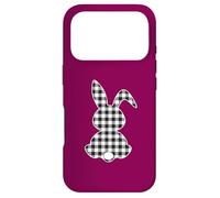 Bunny Buffalo Black Plaid Print Shirt Happy Easter Day Women Case for iPhone 17 Pro