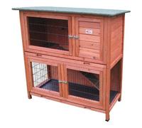 BUNNY BUSINESS 41" Double Decker Rabbit/Guinea Pig Hutch Hutches WITH SLIDING TRAYS