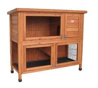 BUNNY BUSINESS Double Decker Rabbit/Guinea Pig Hutch Hutches with legs 41" Includes Deluxe Hutch Cover