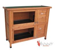 Bunny Business Double Hutch Rabbit/ Guinea Hutch Run, 48-inch
